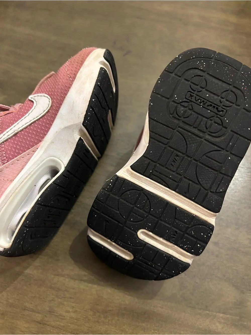 Nike Kids Pink Lace-Up Sneakers with White Swoosh